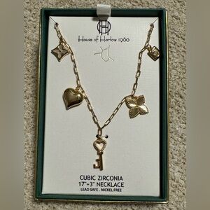 House of Harlow charm necklace, brand new in box